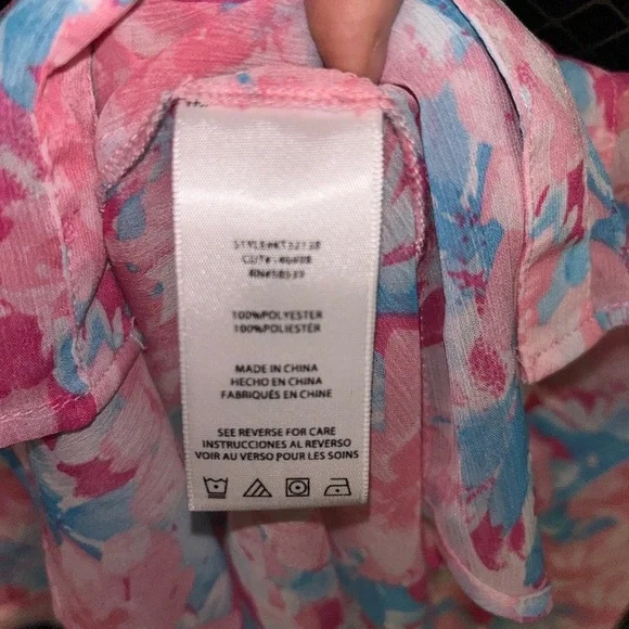 Kut From The Kloth Floral Long Sleeve Blouse Size M - Picture 5 of 7